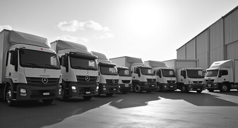 Modern logistics cargo fleet