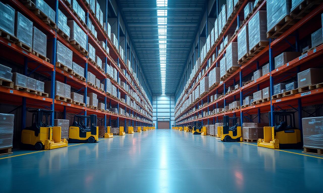 Industrial warehouse interior